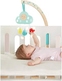 (OPEN BOX) Hape Baby Crib Mobile Toy with Lights & Relaxing Songs| 10 Types of Soothing Sleep Sound for Crib Mobile| Adjustable Night Light for Baby from Birth and Up
