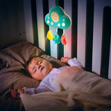 (OPEN BOX) Hape Baby Crib Mobile Toy with Lights & Relaxing Songs| 10 Types of Soothing Sleep Sound for Crib Mobile| Adjustable Night Light for Baby from Birth and Up
