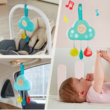 (OPEN BOX) Hape Baby Crib Mobile Toy with Lights & Relaxing Songs| 10 Types of Soothing Sleep Sound for Crib Mobile| Adjustable Night Light for Baby from Birth and Up