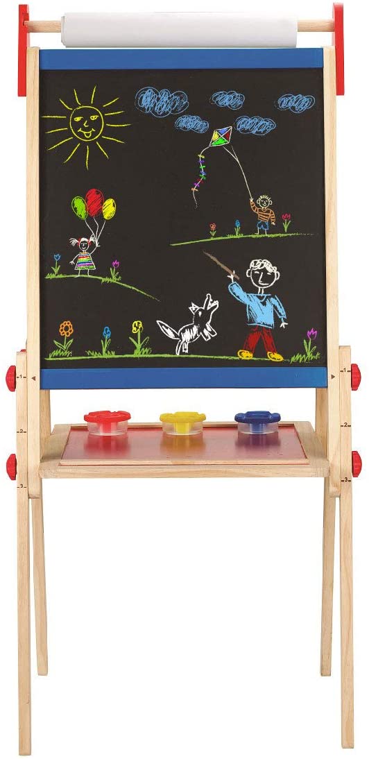 Hape Store & Go Easle: Double-Sided - Blackboard & Magnetic Whiteboard