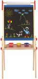 (OPEN BOX) Award Winning Hape All-in-One Wooden Kid's Art Easel with Paper Roll and Accessories Cream, L: 18.9, W: 15.9, H: 41.8 inch