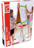 (OPEN BOX) Award Winning Hape All-in-One Wooden Kid's Art Easel with Paper Roll and Accessories Cream, L: 18.9, W: 15.9, H: 41.8 inch