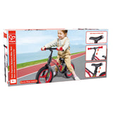 Hape Balance Bike Ultra Light Magnesium Frame for Kids 3 to 5 Years|12" Flat Free PU Tires|Adjustable Handlebar and Seat No Pedal Kids Bicycle, Red