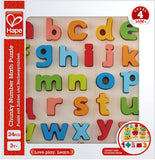 (OPEN BOX) Hape Chunky Lowercase Alphabet Letter Kids Early Learning and Spelling Word Blocks Puzzle Game for Toddlers and Children, Multicolor