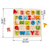 (OPEN BOX) Hape Chunky Lowercase Alphabet Letter Kids Early Learning and Spelling Word Blocks Puzzle Game for Toddlers and Children, Multicolor