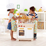 (OPEN BOX) Hape Gourmet Kitchen Kid's Wooden Play Kitchen in Orange