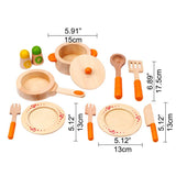 Hape Gourmet Play Kitchen Starter Accessories Wooden Play Set