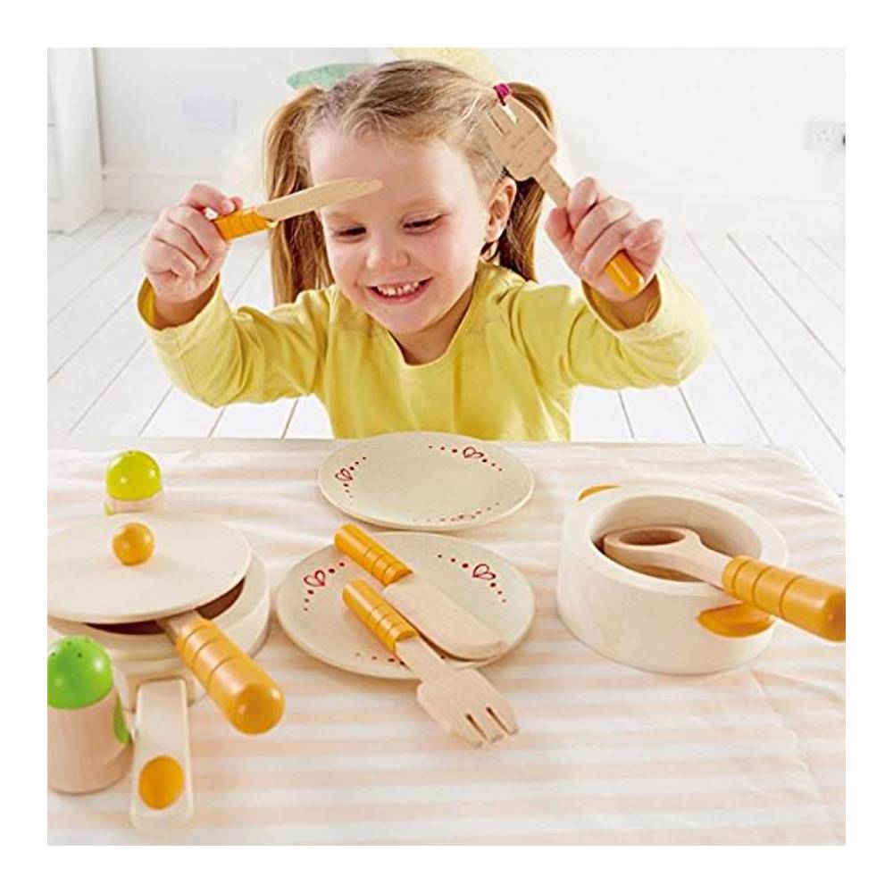 Hape Gourmet Play Kitchen Starter Accessories Wooden Play Set