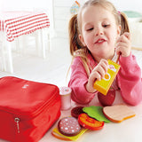 Hape Lunch Box Kid's Wooden Kitchen Play Food Set and Accessories