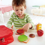 Hape Lunch Box Kid's Wooden Kitchen Play Food Set and Accessories