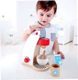 Hape My Coffee Machine Wooden Play Kitchen Set with Accessories (White)