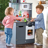 Hape E3166 Children's Play Kitchen Wooden with Light Sound and Accessories