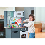 Hape E3166 Children's Play Kitchen Wooden with Light Sound and Accessories