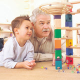 (OPEN BOX) Hape Quadrilla Wooden Marble Run Construction - Vertigo - Quality Time Playing Together Wooden Safe Play - Smart Play for Smart Families,Multicolor