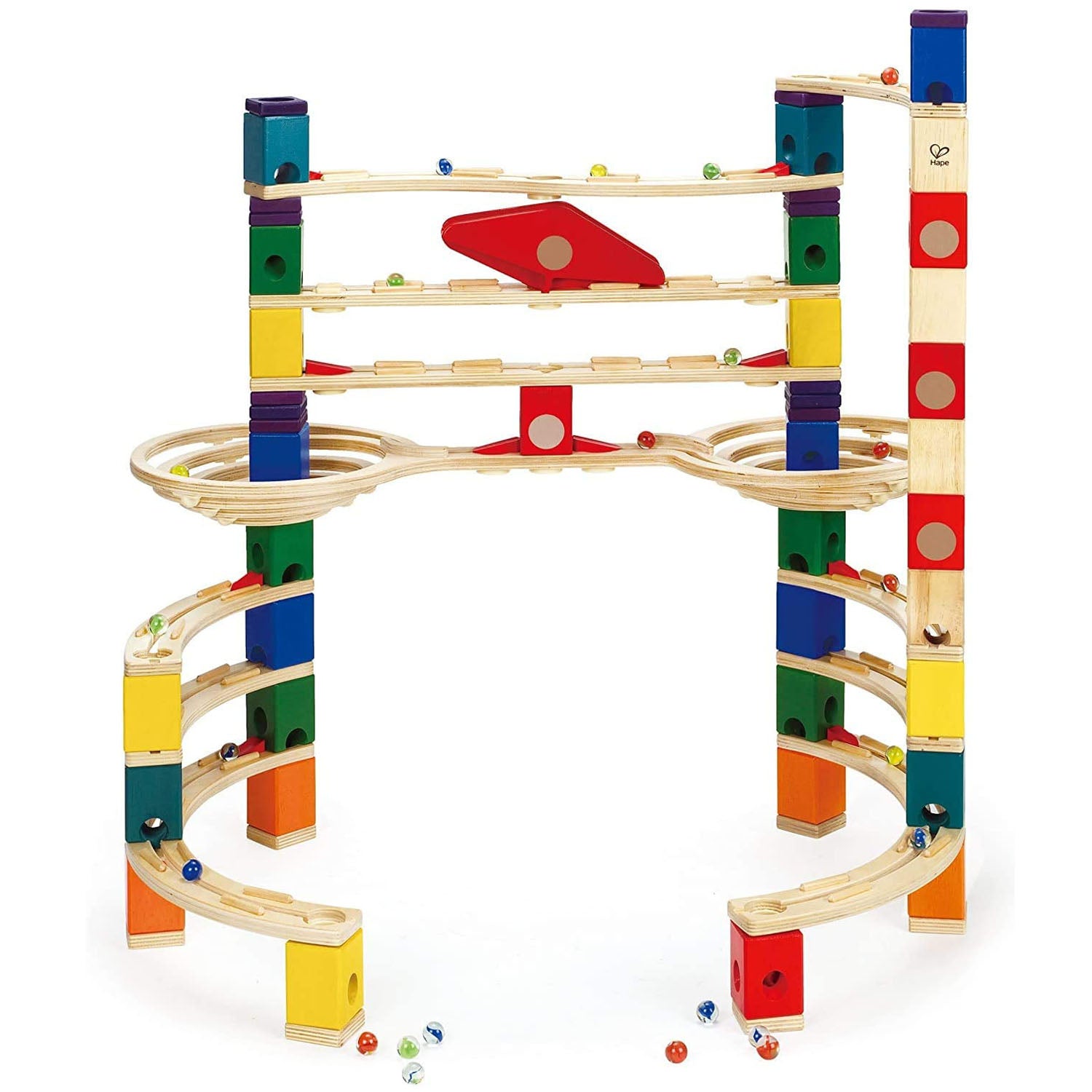 OPEN BOX Hape Quadrilla Wooden Marble Run The Challenger 147