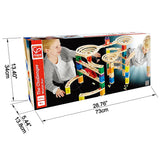 Hape Quadrilla Wooden Marble Run Construction | The Challenger |Quality Time Playing Together Wooden Safe Play | Smart Play for Smart Families - 147 Piece Multicolored Set