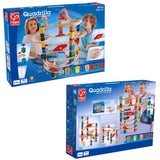 Hape Quadrilla Wooden Marble Run Construction | The Challenger |Quality Time Playing Together Wooden Safe Play | Smart Play for Smart Families - 147 Piece Multicolored Set