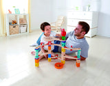 (OPEN BOX) Hape Castle Escape - Quadrilla Wooden Marble Run Blocks - STEM Learning, Building & Development Construction Toy - Counting, Color & Problem Solving for Ages 4+, 101Piece, Multi Color (E6019)