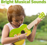 (OPEN BOX) Hape Toy Guitar Wooden Ukulele Instrument for Kids - Green
