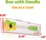 (OPEN BOX) Hape Toy Guitar Wooden Ukulele Instrument for Kids - Green