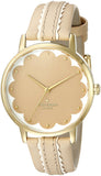 Kate Spade Original KSW1002 Women's Beige Metro Leather Watch 34mm
