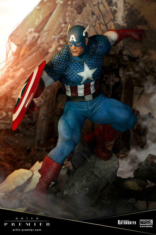 Kotobukiya Marvel Captain America Artfx Premier Statue, Multicolor, Standard