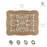 Mijal Geiser Judaica Challah Cover Matzah Cover Shabbat Cover Wine Cover Laser Cut Designs in Synthetic Silk Shabbat Shalom Passover and Rosh Hashanah