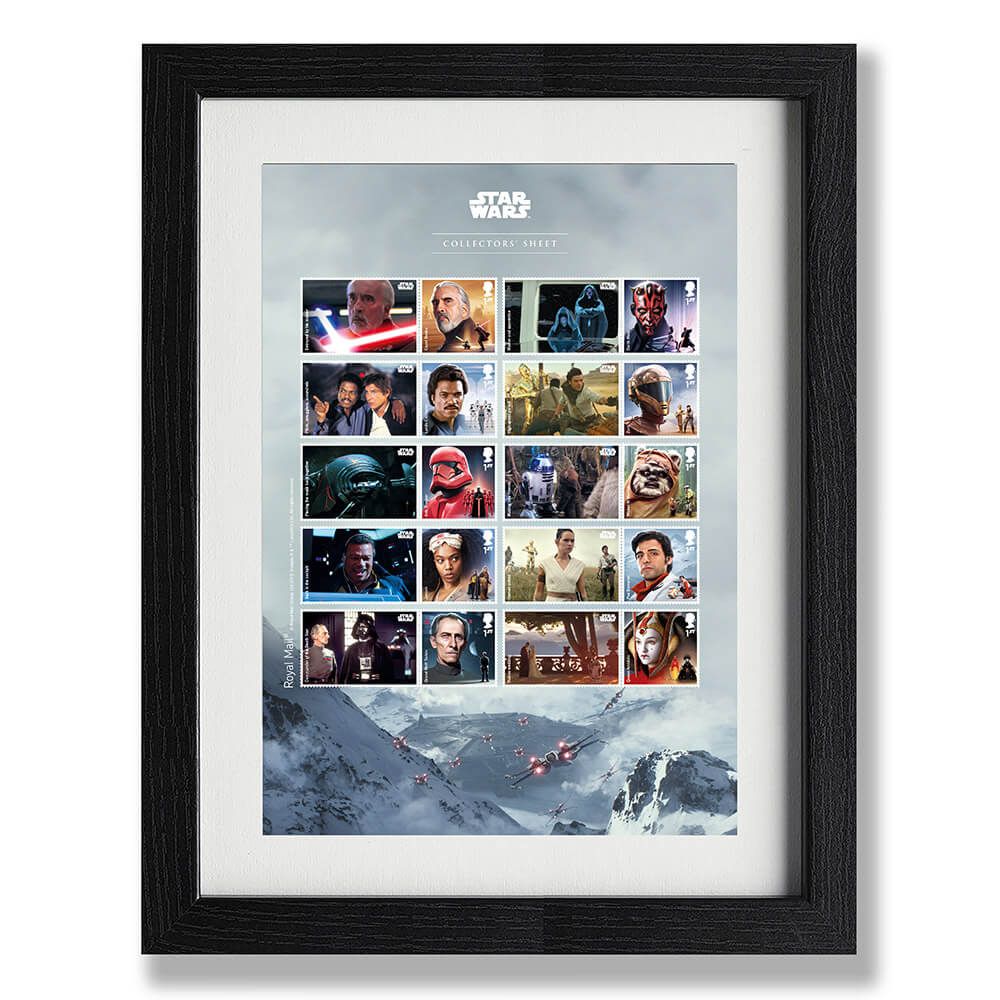 Star Wars 2019 Framed Collector Sheet Royal Mail Collectible