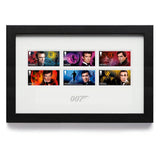 James Bond Framed Stamp Set Royal Mail Collectible