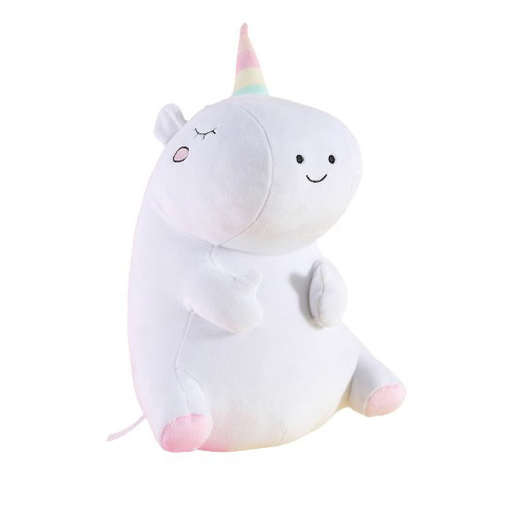 Little Room Naturally Glow in The Dark Unicorn Stuffed Animal Plush Toy, 14 Inches, White (L1002)
