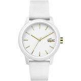 NEW Lacoste Women's Watch White Silicone Strap, Model 2001063