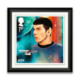 Star Trek Framed Enlarged Print Limited Edition Spock Royal Mail Collectible