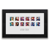 Star Trek Captains and Crew Members Framed Stamps Royal Mail Collectible
