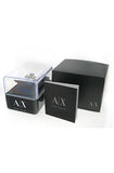 Armani Exchange Original AX1198 Black Leather Watch Chrono 44mm